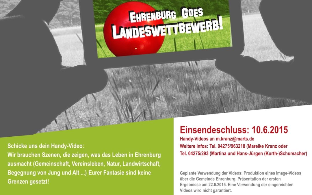 UDHZ – Videoaktion “Ehrenburg punktet…” Schickt uns euren Werbespot!